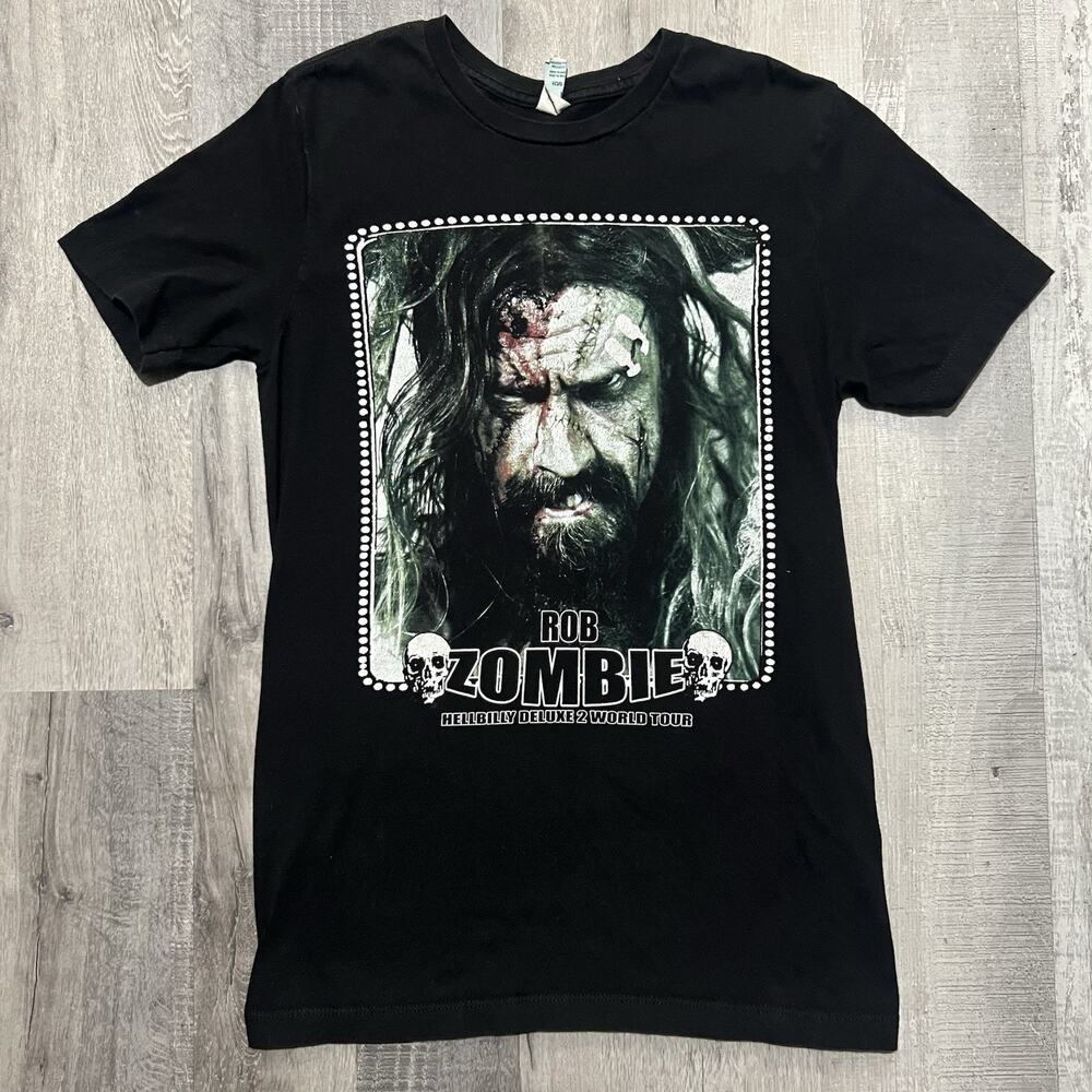 Rob Zombie Shirt Hellbilly Deluxe 2 World Tour Concert Tee T-Shirt SIZE S 2009